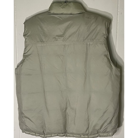 American Eagle AE77 Puffer Vest Reversible Goose Down Unisex Size Large Navy Tan - Picture 4 of 10